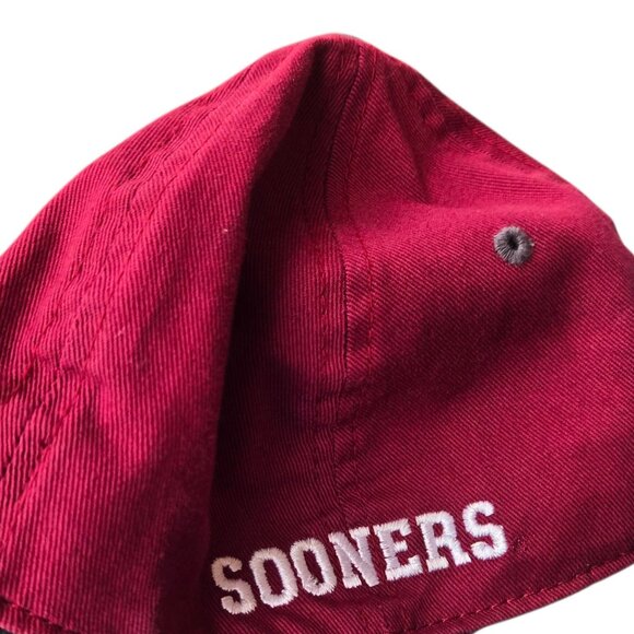 Oklahoma Sooners Childs Hat OU Logo One Fit By Top Of The World Distressed - Picture 14 of 16